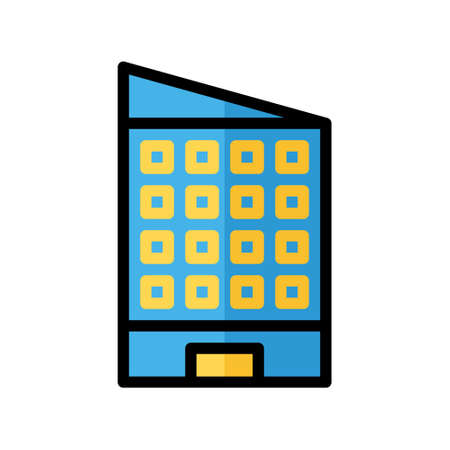 illustration vector icon building flat line style collection vector. More items by vector squad
 More items by vector squadのイラスト素材