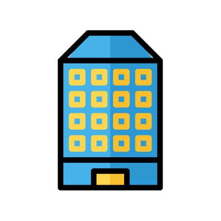 illustration vector icon building flat line style collection vector. More items by vector squad
 More items by vector squadのイラスト素材