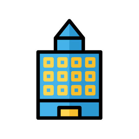 illustration vector icon building flat line style collection vector. More items by vector squad
 More items by vector squadのイラスト素材