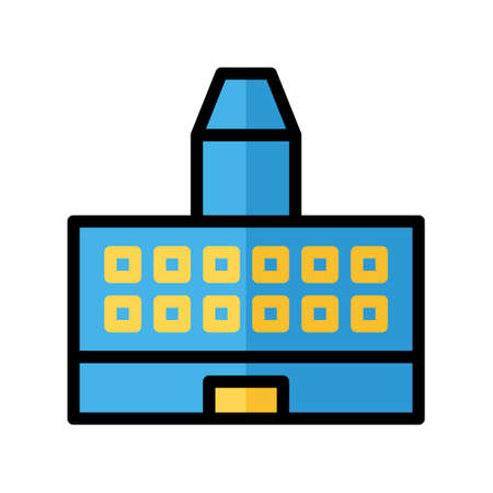 illustration vector icon building flat line style collection vector. More items by vector squad
 More items by vector squadのイラスト素材
