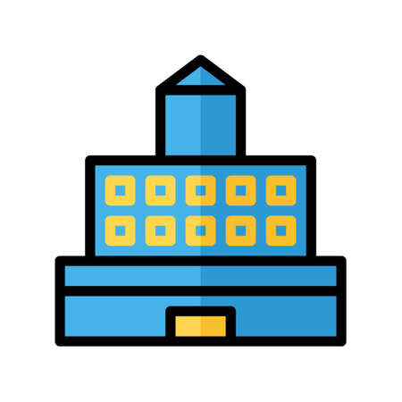 illustration vector icon building flat line style collection vector. More items by vector squad
 More items by vector squadのイラスト素材