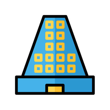 illustration vector icon building flat line style collection vector. More items by vector squad More items by vector squadのイラスト素材
