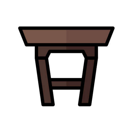 illustration vector icon table flat line style collection vector. More items by vector squad More items by vector squad. pixel perfect.のイラスト素材
