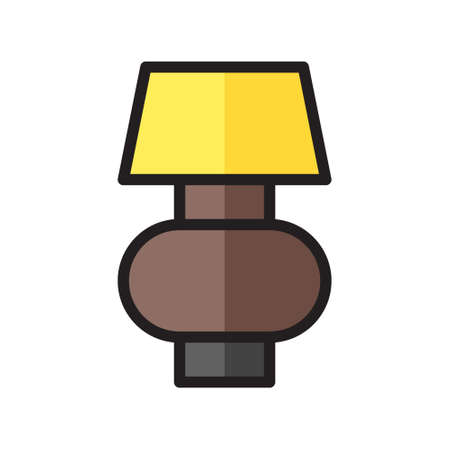 illustration vector icon lamp flat line style collection vector. More items by vector squad
 More items by vector squad. pixel perfect.のイラスト素材