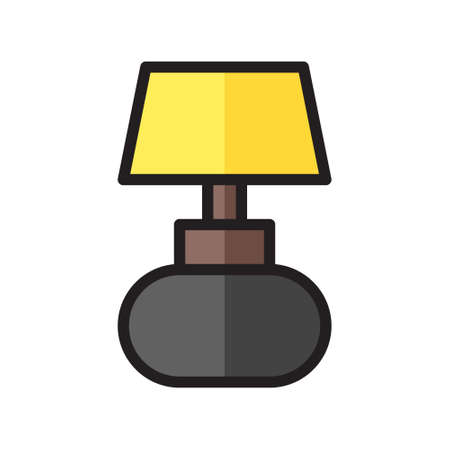 illustration vector icon lamp flat line style collection vector. More items by vector squad
 More items by vector squad. pixel perfect.のイラスト素材