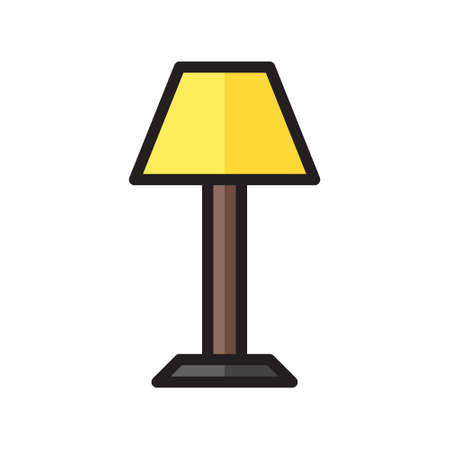 illustration vector icon lamp flat line style collection vector. More items by vector squad
 More items by vector squad. pixel perfect.のイラスト素材