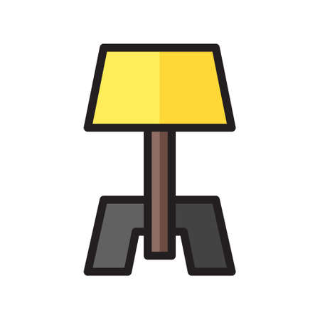 illustration vector icon lamp flat line style collection vector. More items by vector squad
 More items by vector squad. pixel perfect.のイラスト素材
