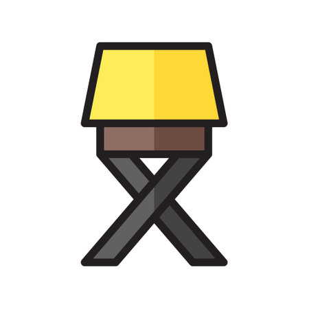 illustration vector icon lamp flat line style collection vector. More items by vector squad
 More items by vector squad. pixel perfect.のイラスト素材