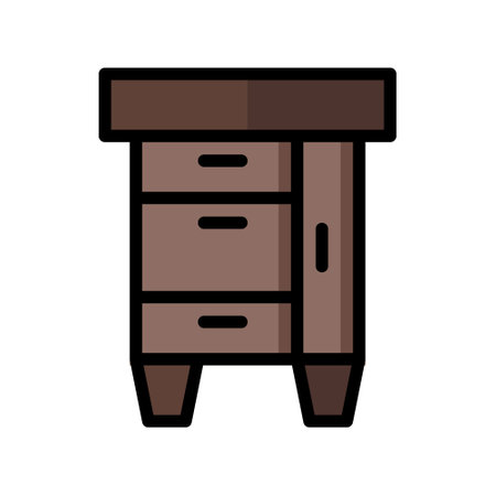 illustration vector icon wardrobe flat line style collection vector. More items by vector squad
 More items by vector squad. pixel perfect.のイラスト素材