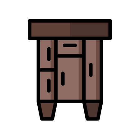 illustration vector icon wardrobe flat line style collection vector. More items by vector squad
 More items by vector squad. pixel perfect.のイラスト素材