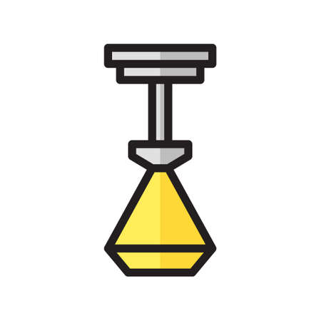 illustration vector chandelier flat line style collection vector. More items by vector squad
 More items by vector squad. pixel perfect.のイラスト素材