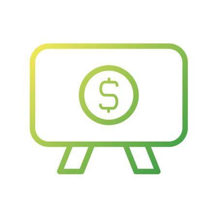 illustration vector and logo money gradient style. icon on white background. Icon sign from modern collection for mobile concept and web apps design. Nice design perfect.のイラスト素材