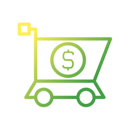 illustration vector and logo money gradient style. icon on white background. Icon sign from modern collection for mobile concept and web apps design. Nice design perfect.のイラスト素材