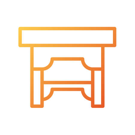 illustration vector and logo table gradient style. icon on white background. Icon sign from modern collection for mobile concept and web apps design. Nice design perfect.のイラスト素材