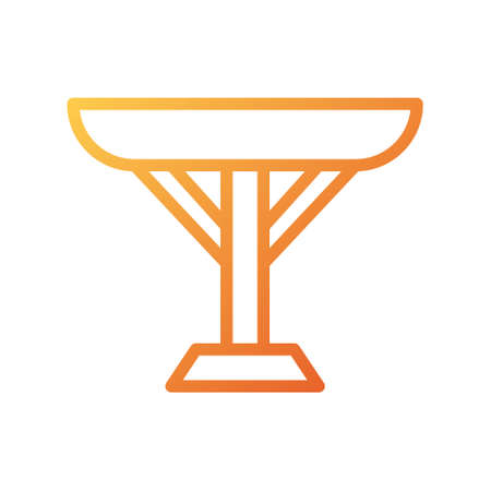 illustration vector and logo table gradient style. icon on white background. Icon sign from modern collection for mobile concept and web apps design. Nice design perfect.のイラスト素材