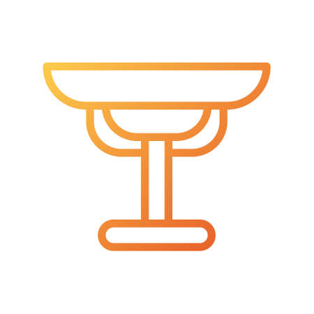 illustration vector and logo table gradient style. icon on white background. Icon sign from modern collection for mobile concept and web apps design. Nice design perfect.のイラスト素材