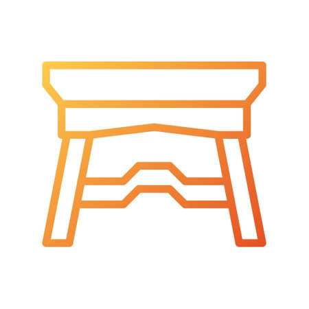 illustration vector and logo table gradient style. icon on white background. Icon sign from modern collection for mobile concept and web apps design. Nice design perfect.のイラスト素材