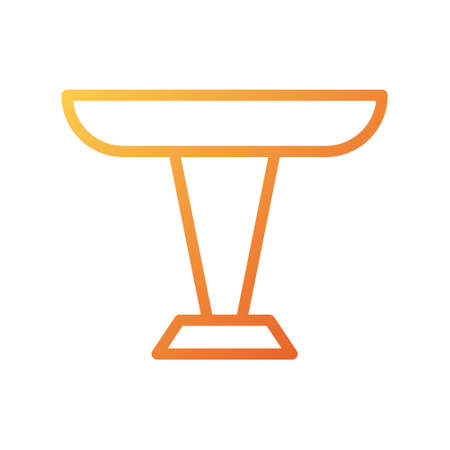 illustration vector and logo table gradient style. icon on white background. Icon sign from modern collection for mobile concept and web apps design. Nice design perfect.のイラスト素材