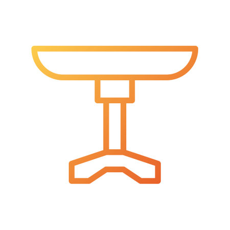 illustration vector and logo table gradient style. icon on white background. Icon sign from modern collection for mobile concept and web apps design. Nice design perfect.のイラスト素材
