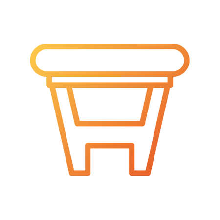 illustration vector and logo table gradient style. icon on white background. Icon sign from modern collection for mobile concept and web apps design. Nice design perfect.のイラスト素材