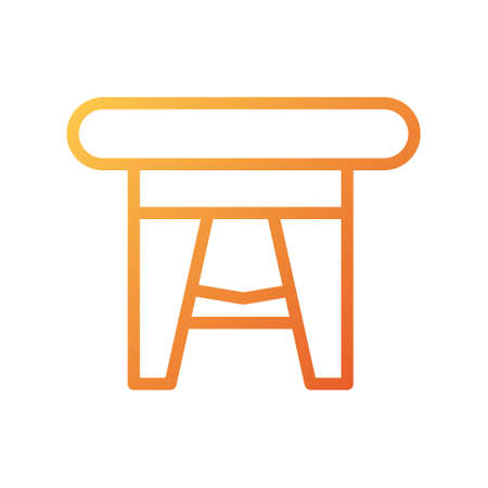 illustration vector and logo table gradient style. icon on white background. Icon sign from modern collection for mobile concept and web apps design. Nice design perfect.のイラスト素材