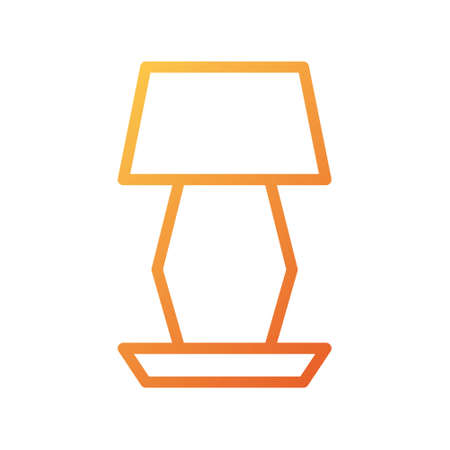 illustration vector and logo lamp gradient style. icon on white background. Icon sign from modern collection for mobile concept and web apps design. Nice design perfect.のイラスト素材