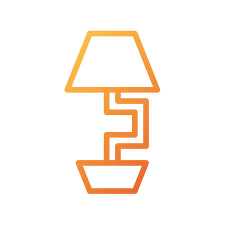 illustration vector and logo lamp gradient style. icon on white background. Icon sign from modern collection for mobile concept and web apps design. Nice design perfect.のイラスト素材