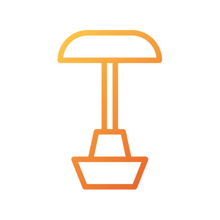 illustration vector and logo lamp gradient style. icon on white background. Icon sign from modern collection for mobile concept and web apps design. Nice design perfect.のイラスト素材