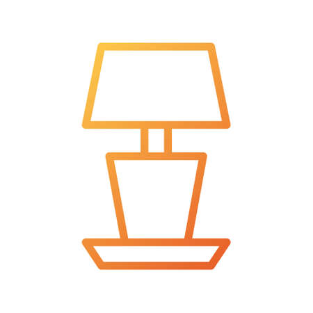 illustration vector and logo lamp gradient style. icon on white background. Icon sign from modern collection for mobile concept and web apps design. Nice design perfect.のイラスト素材