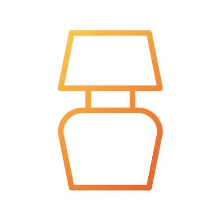 illustration vector and logo lamp gradient style. icon on white background. Icon sign from modern collection for mobile concept and web apps design. Nice design perfect.のイラスト素材