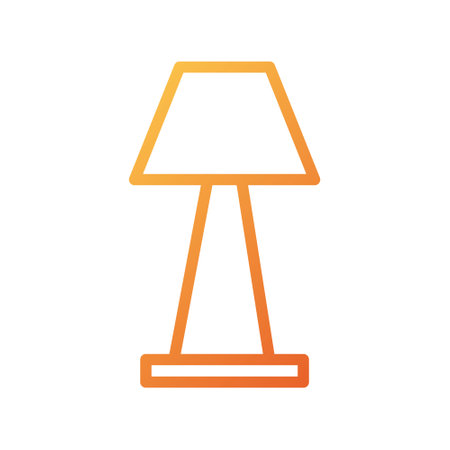 illustration vector and logo lamp gradient style. icon on white background. Icon sign from modern collection for mobile concept and web apps design. Nice design perfect.のイラスト素材