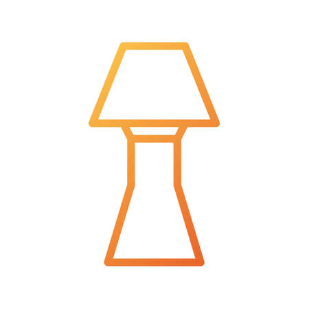 illustration vector and logo lamp gradient style. icon on white background. Icon sign from modern collection for mobile concept and web apps design. Nice design perfect.のイラスト素材