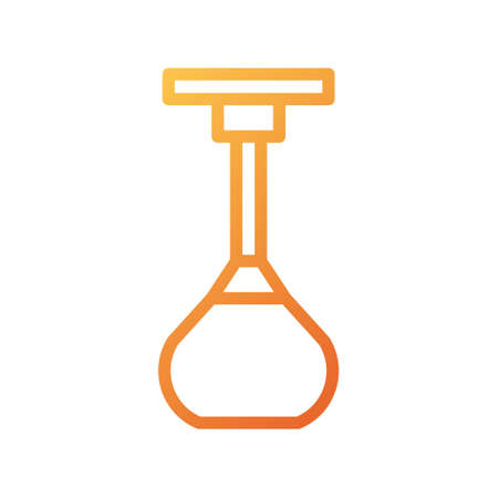illustration vector and logo chandelier gradient line style. icon on white background. Icon sign from modern collection for mobile concept and web apps design. Nice design perfect.のイラスト素材