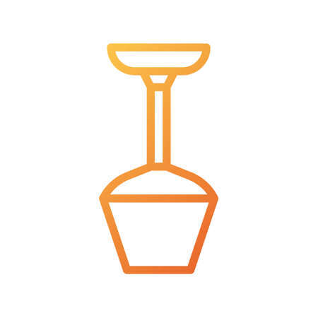 illustration vector and logo chandelier gradient line style. icon on white background. Icon sign from modern collection for mobile concept and web apps design. Nice design perfect.のイラスト素材