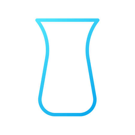 illustration vector and logo glass gradient line style. icon on white background. Icon sign from modern collection for mobile concept and web apps design. Nice design perfect.のイラスト素材