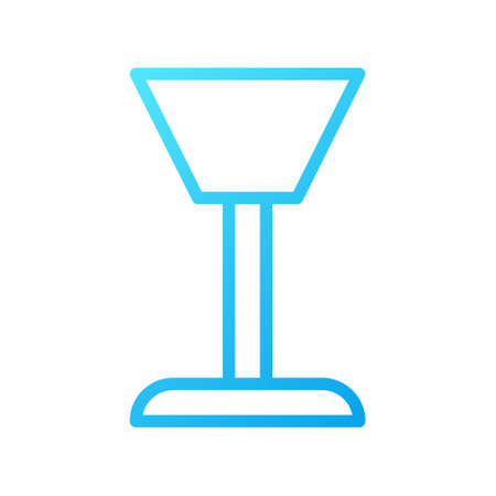 illustration vector and logo glass gradient line style. icon on white background. Icon sign from modern collection for mobile concept and web apps design. Nice design perfect.のイラスト素材