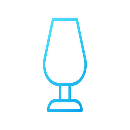 illustration vector and logo glass gradient line style. icon on white background. Icon sign from modern collection for mobile concept and web apps design. Nice design perfect.のイラスト素材