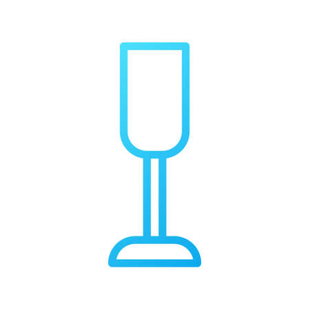illustration vector and logo glass gradient line style. icon on white background. Icon sign from modern collection for mobile concept and web apps design. Nice design perfect.のイラスト素材