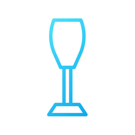 illustration vector and logo glass gradient line style. icon on white background. Icon sign from modern collection for mobile concept and web apps design. Nice design perfect.のイラスト素材