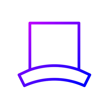 illustration vector and logo hat gradient line style. icon on white background. Icon sign from modern collection for mobile concept and web apps design. Nice design perfect.のイラスト素材