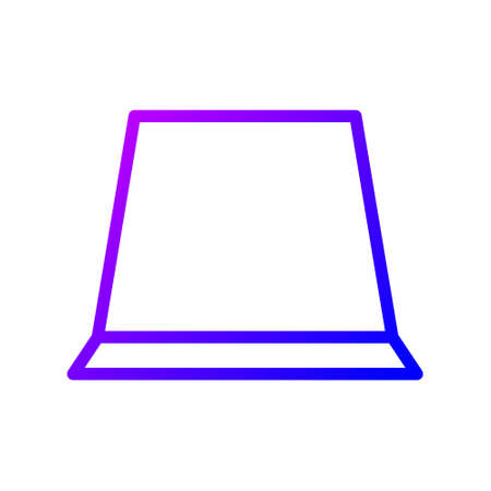 illustration vector and logo hat gradient line style. icon on white background. Icon sign from modern collection for mobile concept and web apps design. Nice design perfect.のイラスト素材