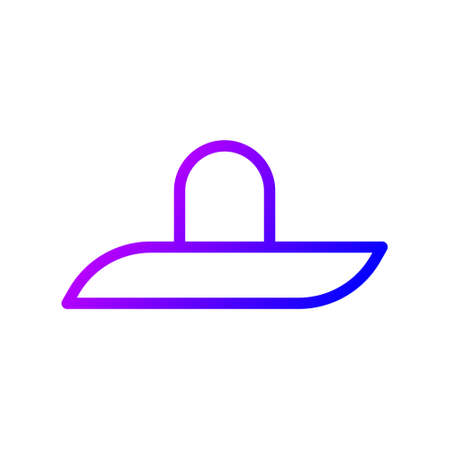 illustration vector and logo hat gradient line style. icon on white background. Icon sign from modern collection for mobile concept and web apps design. Nice design perfect.のイラスト素材
