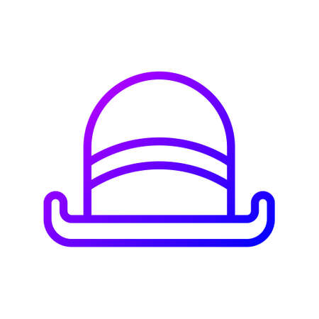 illustration vector and logo hat gradient line style. icon on white background. Icon sign from modern collection for mobile concept and web apps design. Nice design perfect.のイラスト素材