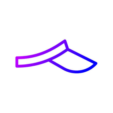 illustration vector and logo hat gradient line style. icon on white background. Icon sign from modern collection for mobile concept and web apps design. Nice design perfect.のイラスト素材