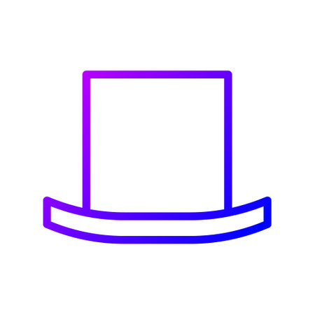 illustration vector and logo hat gradient line style. icon on white background. Icon sign from modern collection for mobile concept and web apps design. Nice design perfect.のイラスト素材