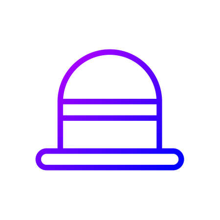 illustration vector and logo hat gradient line style. icon on white background. Icon sign from modern collection for mobile concept and web apps design. Nice design perfect.のイラスト素材