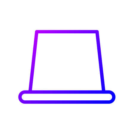 illustration vector and logo hat gradient line style. icon on white background. Icon sign from modern collection for mobile concept and web apps design. Nice design perfect.のイラスト素材