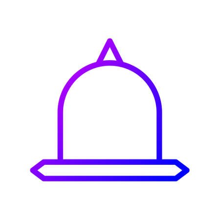 illustration vector and logo hat gradient line style. icon on white background. Icon sign from modern collection for mobile concept and web apps design. Nice design perfect.のイラスト素材