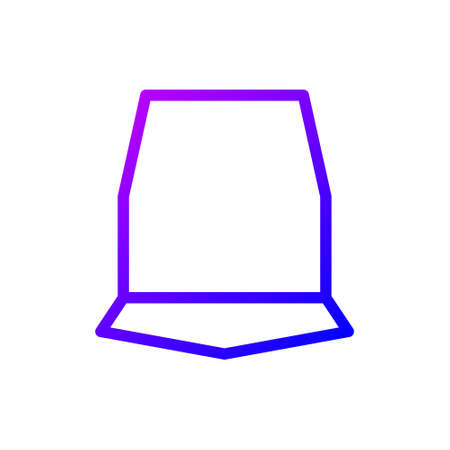 illustration vector and logo hat gradient line style. icon on white background. Icon sign from modern collection for mobile concept and web apps design. Nice design perfect.のイラスト素材