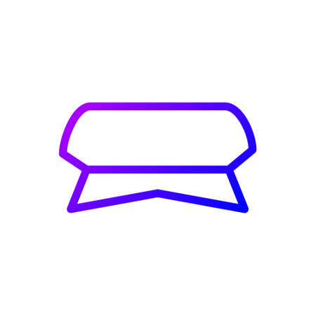 illustration vector and logo hat gradient line style. icon on white background. Icon sign from modern collection for mobile concept and web apps design. Nice design perfect.のイラスト素材